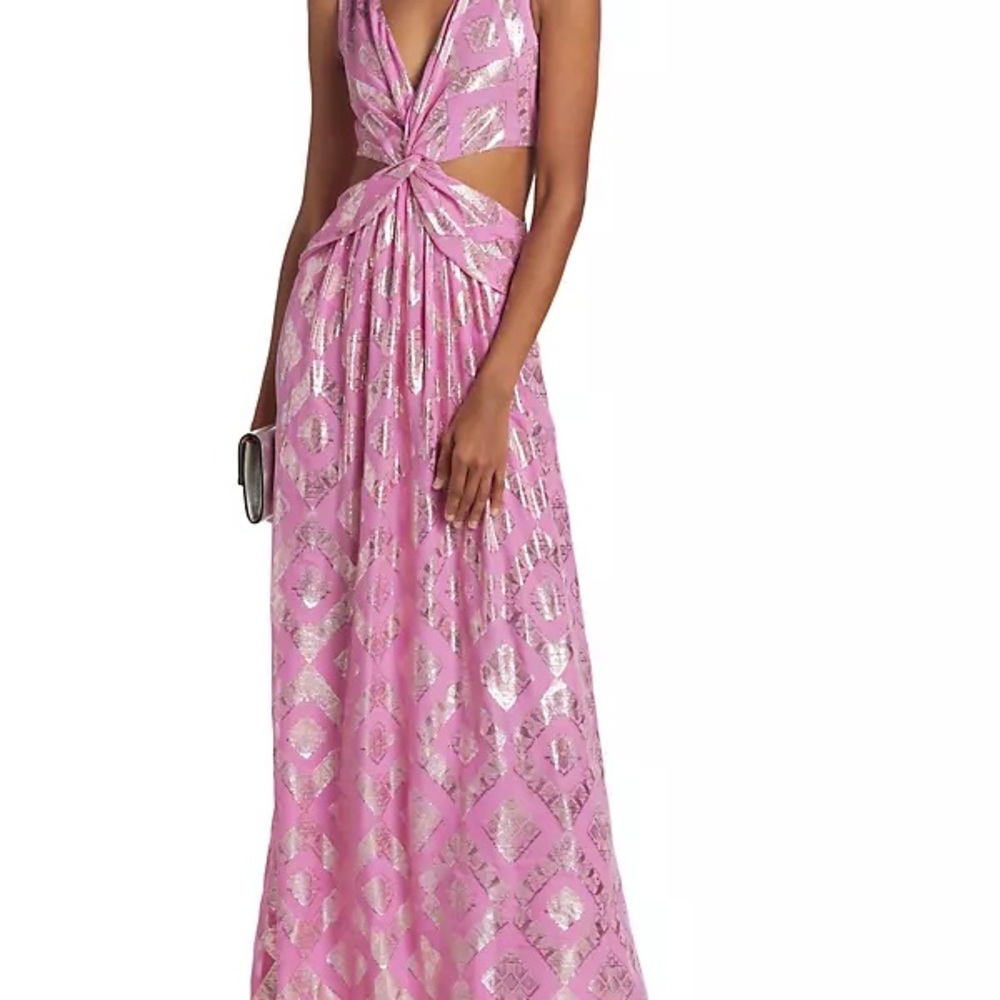 Irene Metallic Floor Length gown